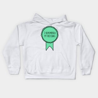 I Remembered My Blessings / Self-Care Awards Kids Hoodie